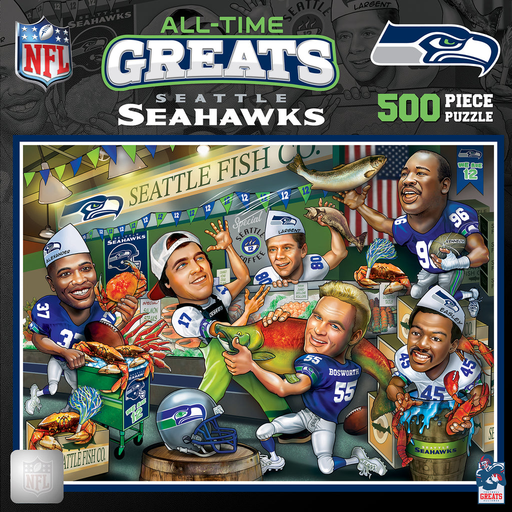Seattle Seahawks Puzzle 500 Piece All Time Greats
