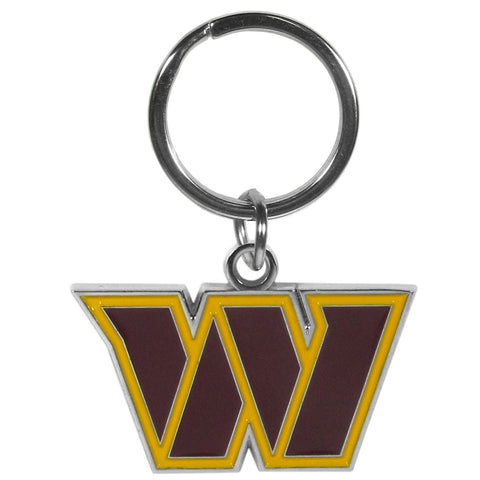 Washington Huskies Commanders Keychain Logo Cut Style Chrome