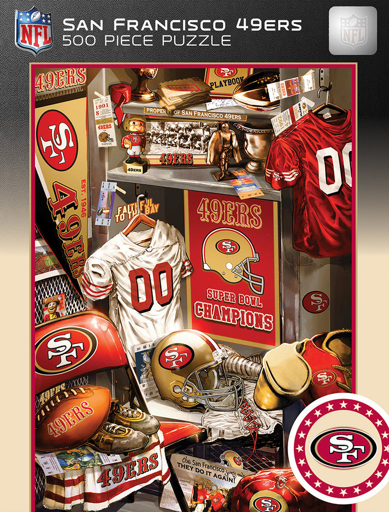 San Francisco 49ers Puzzle 500 Piece Locker Room