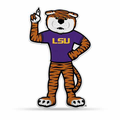 LSU Tigers Pennant Shape Cut Mascot Design