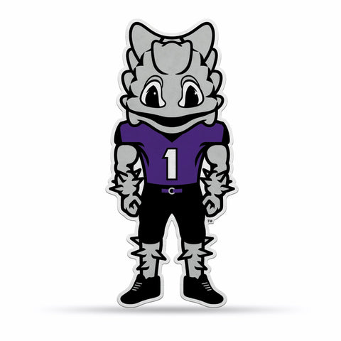 Texas Christian Horned Frogs Pennant Shape Cut Mascot Design