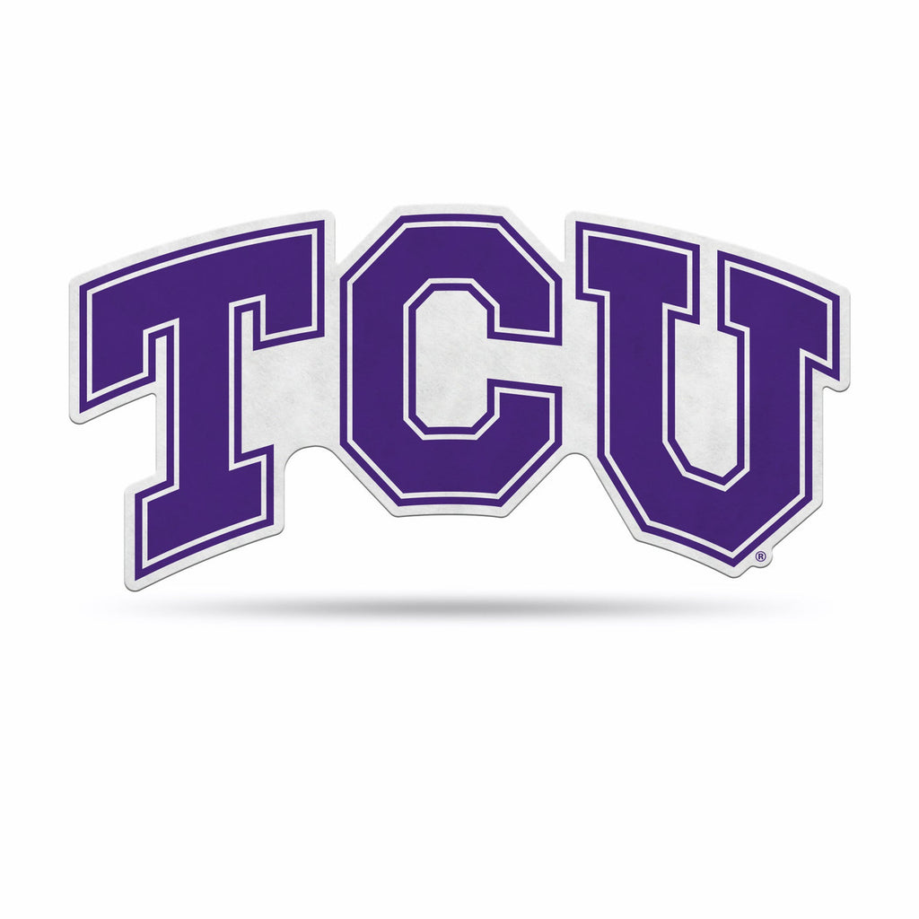 Texas Christian Horned Frogs Pennant Shape Cut Logo Design