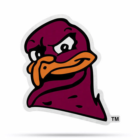 Virginia Tech Hokies Pennant Shape Cut Mascot Design