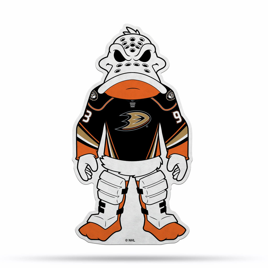 Anaheim Mighty Ducks Pennant Shape Cut Mascot Design Special Order