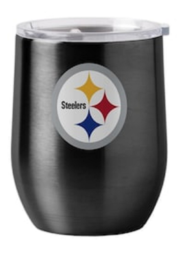 Pittsburgh Steelers Travel Tumbler 16oz Stainless Steel Curved