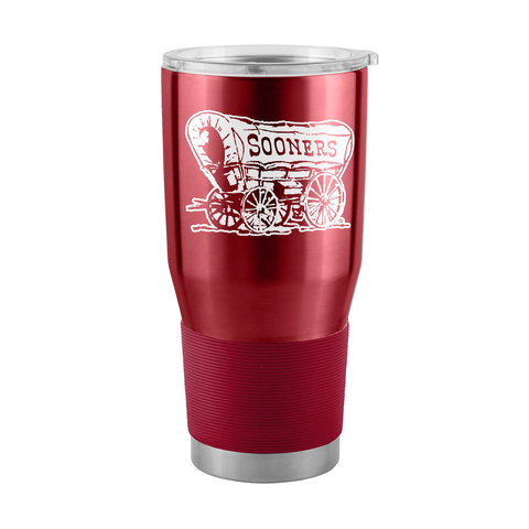 Oklahoma Sooners Travel Tumbler 30oz Stainless Steel