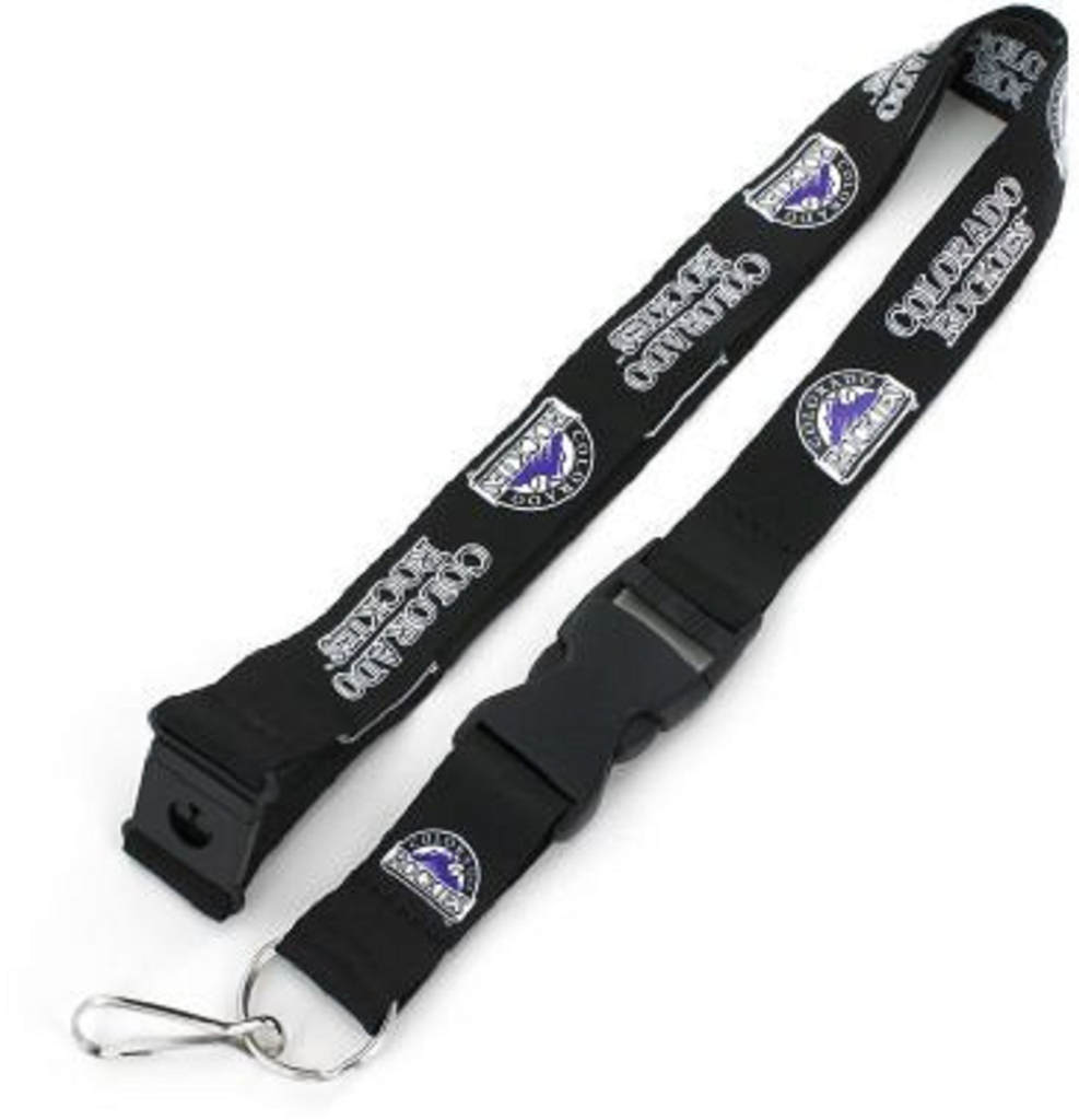 Colorado Rockies Lanyard Black