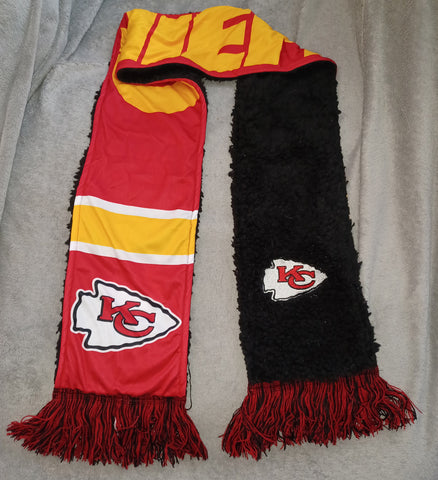 Kansas City Chiefs Wordmark Printed Sherpa Scarf