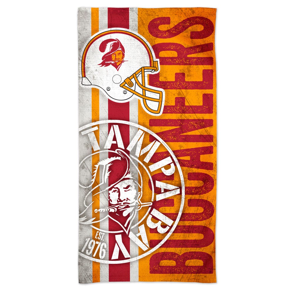 Tampa Bay Buccaneers Beach Towel 30x60 Spectra Retro Design Special Order