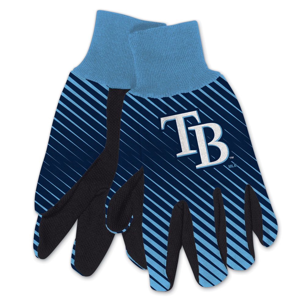 Tampa Bay Rays Gloves Two Tone Style Adult Size Special Order