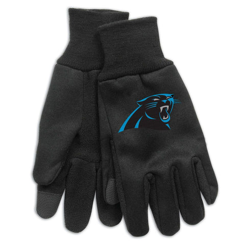 Carolina Panthers Gloves Technology Style Adult Size Special Order