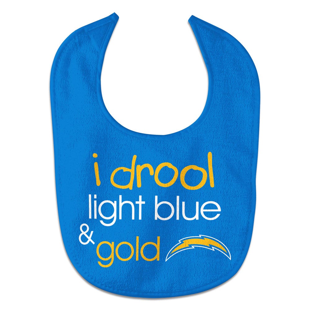 Los Angeles Chargers Baby Bib All Pro Style I Drool Design