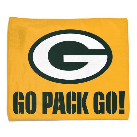 Green Bay Packers s Towel 15x18 Rally Style Full Color