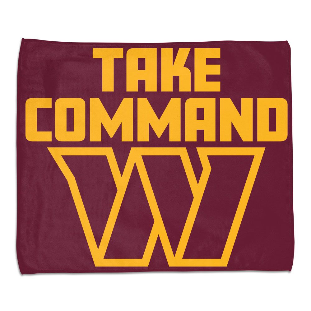Washington Huskies Commanders Towel 15x18 Rally Style Full Color