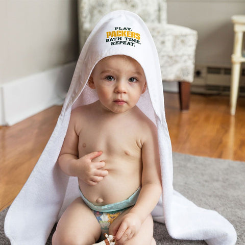 Green Bay Packers s Hooded Baby Towel All Pro
