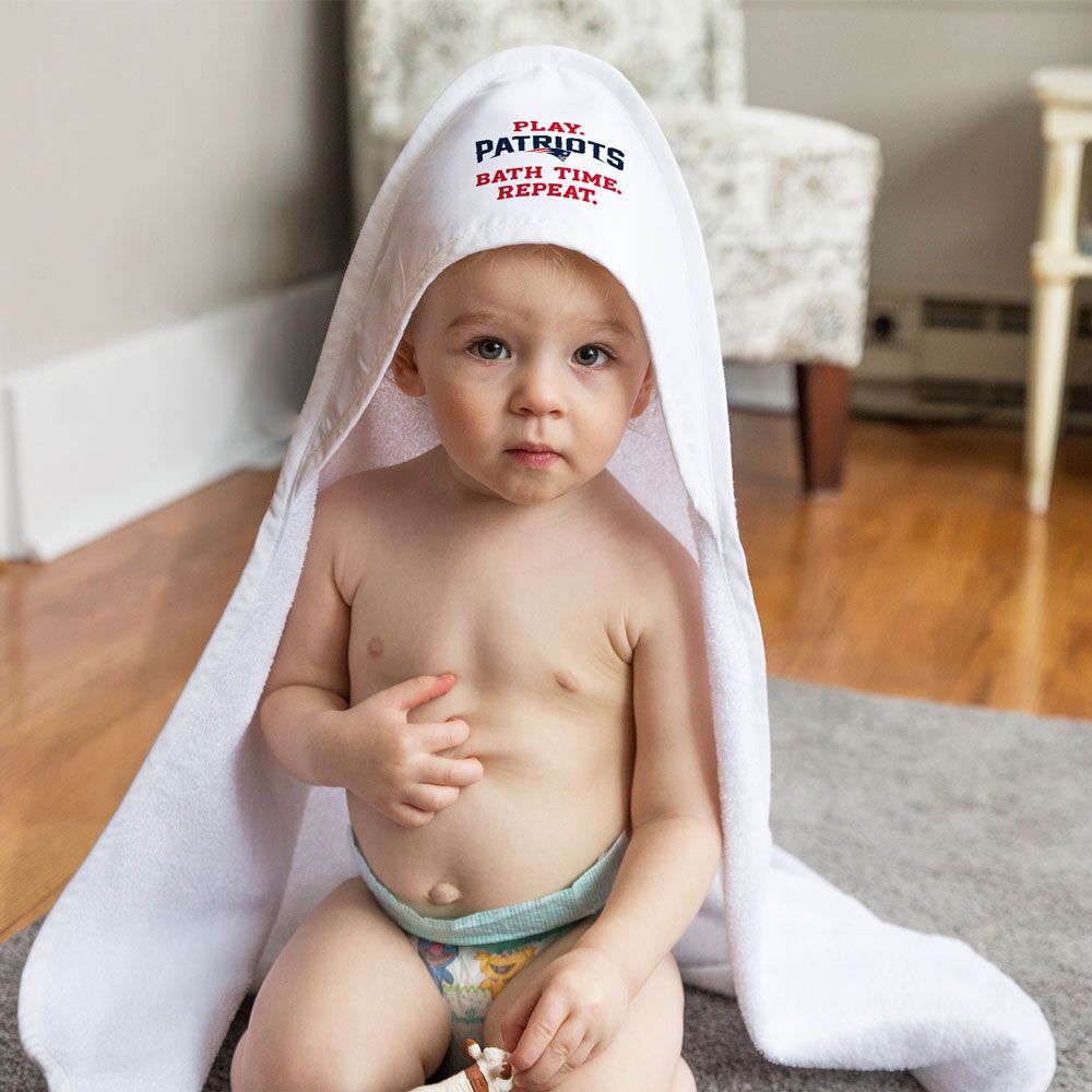 New England Patriots Hooded Baby Towel All Pro