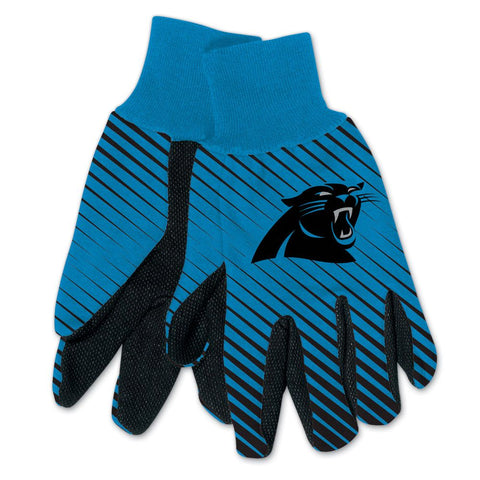 Carolina Panthers Gloves Two Tone Style Adult Size