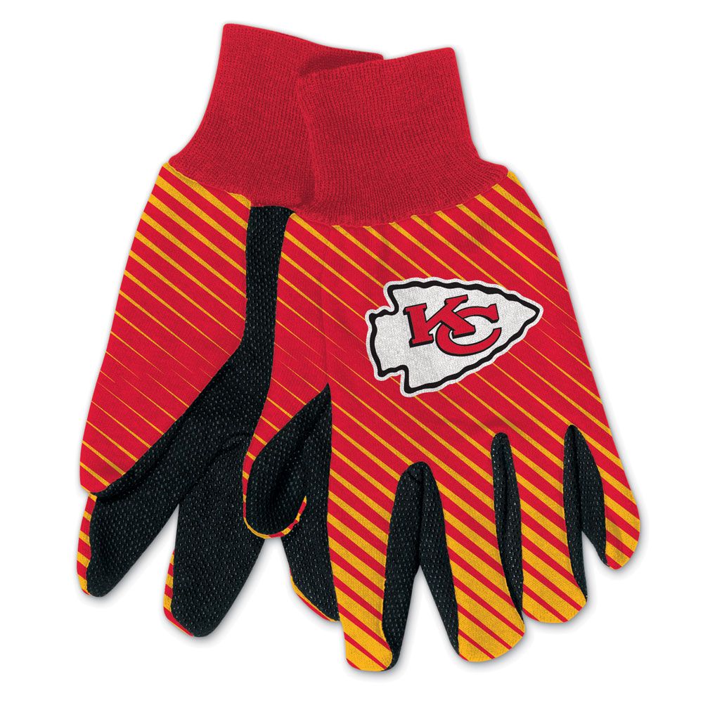 Kansas City Chiefs Gloves Two Tone Style Adult Size