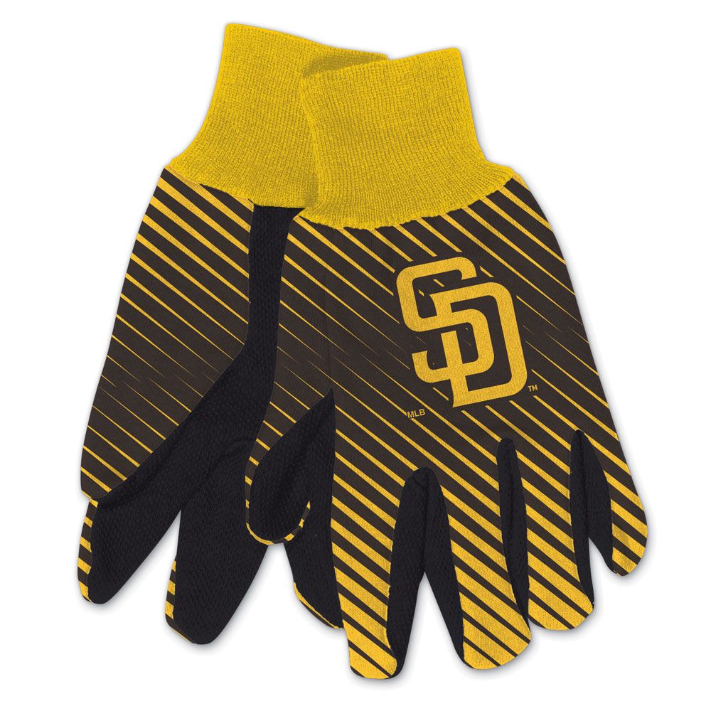 San Diego Padres Gloves Two Tone Style Adult Size
