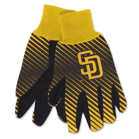 San Diego Padres Gloves Two Tone Style Adult Size