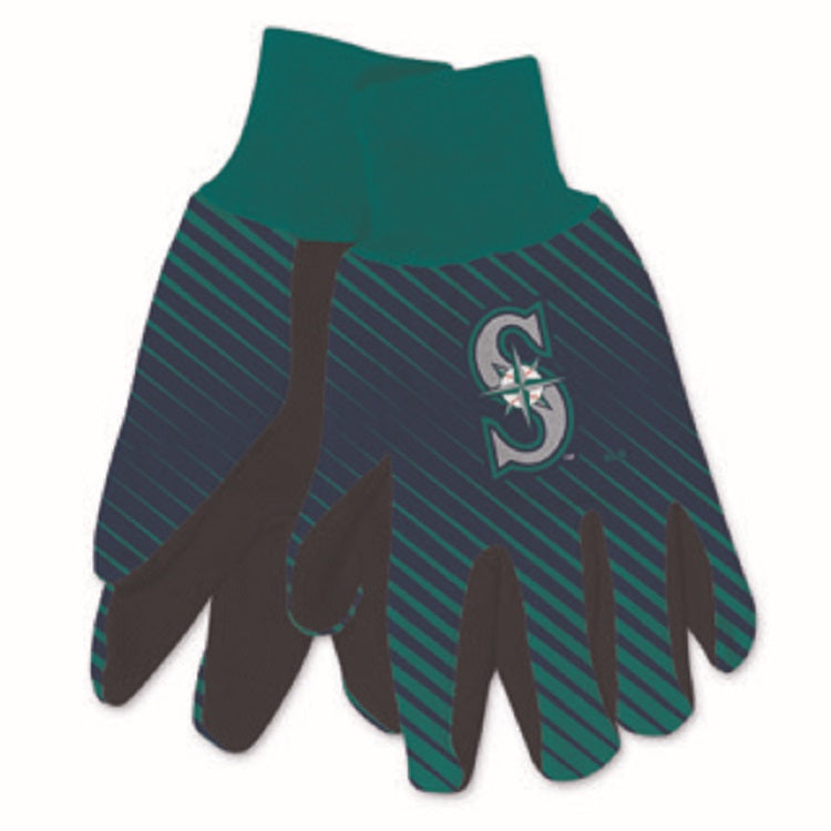 Seattle Mariners Gloves Two Tone Style Adult Size