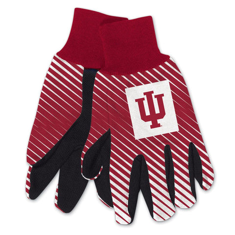 Indiana Hoosiers Gloves Two Tone Style Adult Size