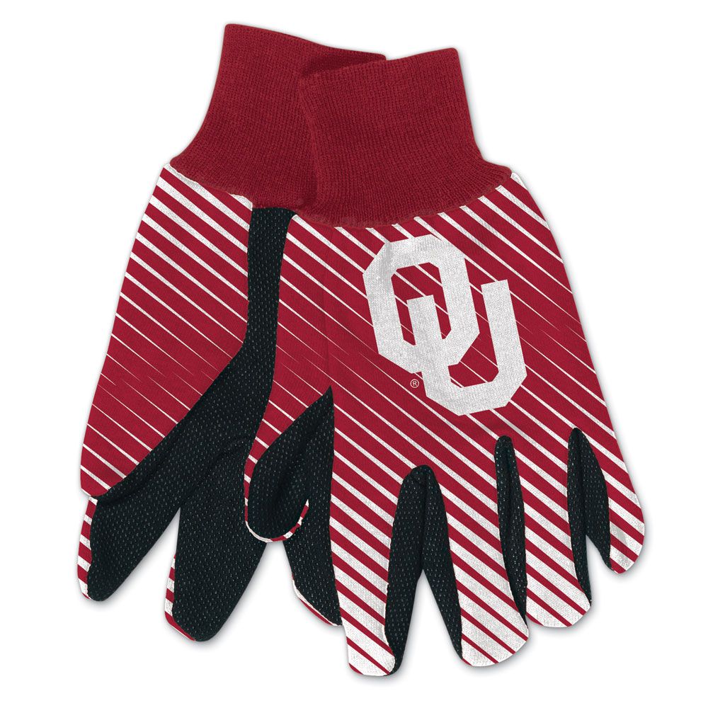 Oklahoma Sooners Gloves Two Tone Style Adult Size