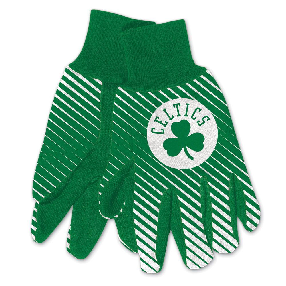 Boston Celtics Gloves Two Tone Style Adult Size