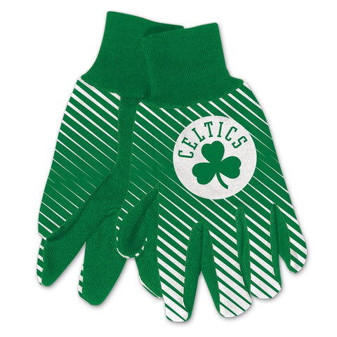Boston Celtics Gloves Two Tone Style Adult Size
