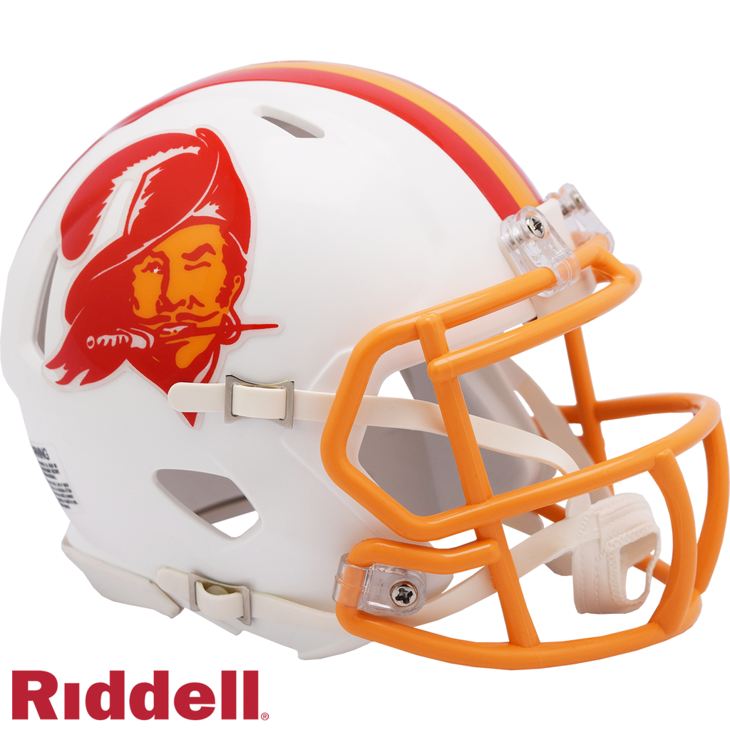 Tampa Bay Buccaneers Helmet Riddell Replica Mini Speed Style 1976 1996 T/B Periodic Restock