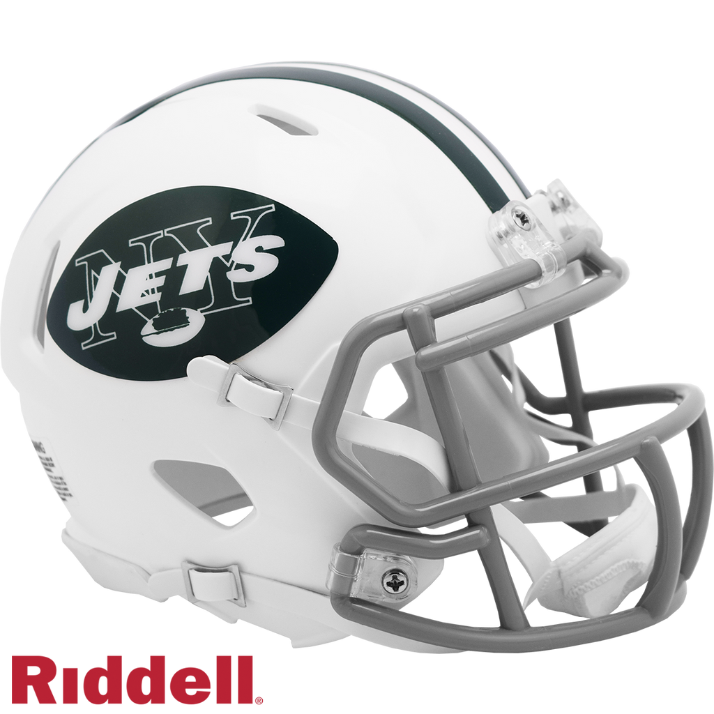 New York Jets Helmet Riddell Replica Mini Speed Style 1965 1977 T/B Periodic Restock