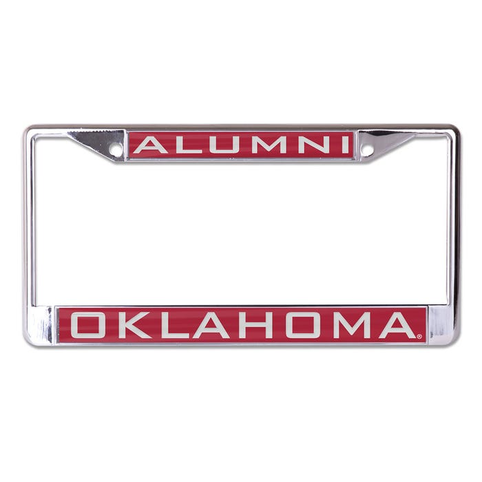 Oklahoma Sooners License Plate Frame Inlaid Alumni