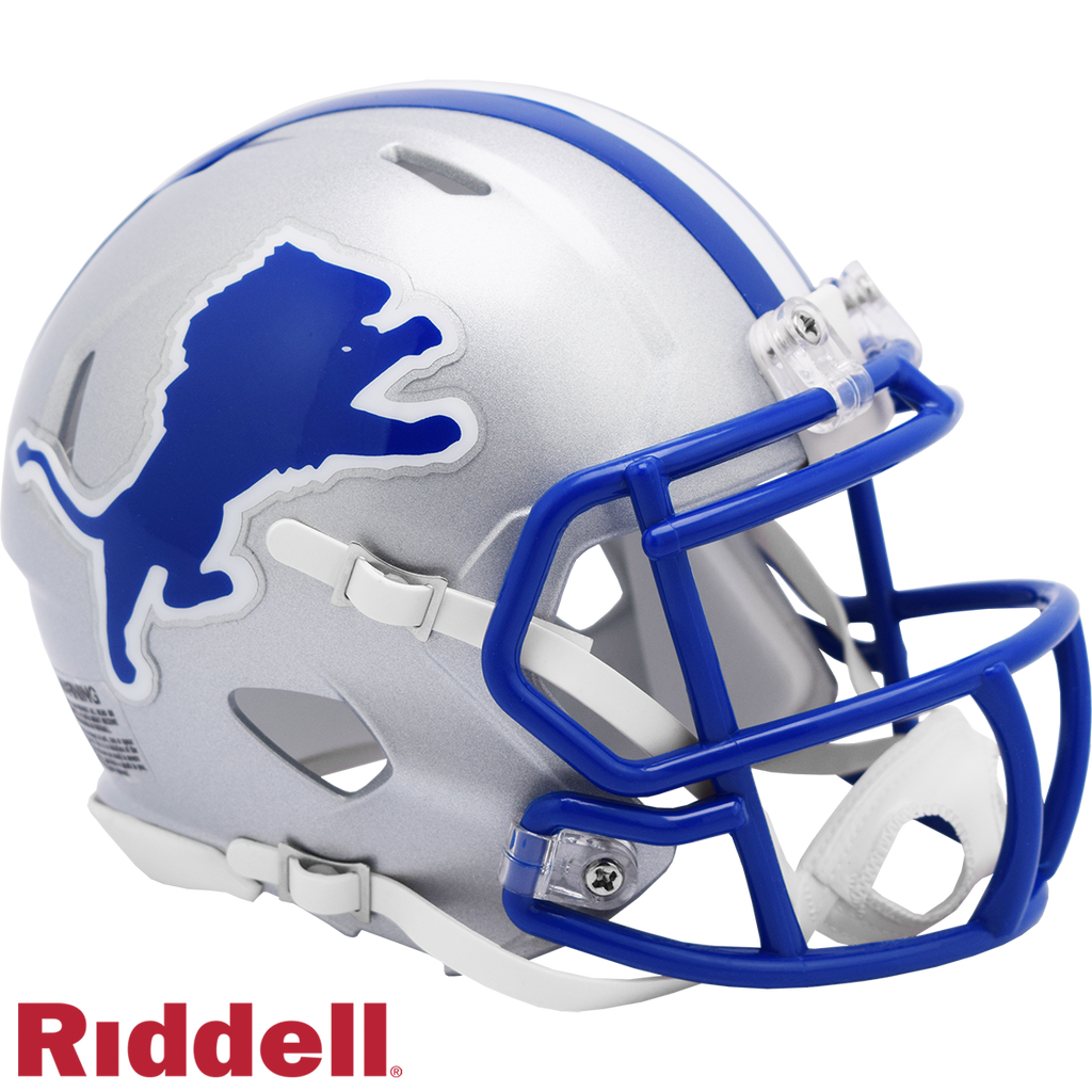 Detroit Lions Helmet Riddell Replica Mini Speed Style 1983 2002 T/B Periodic Restock
