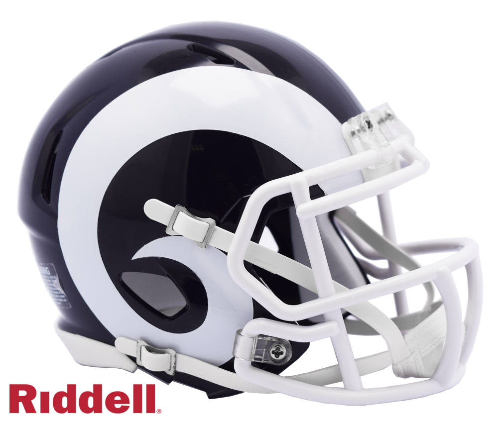 Los Angeles Rams Helmet Riddell Replica Mini Speed Style 2017 2019 T/B