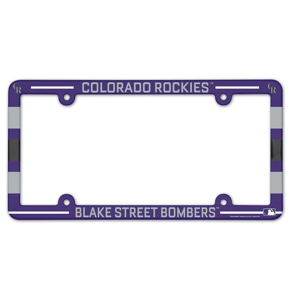 Colorado Rockies License Plate Frame Plastic Full Color Style
