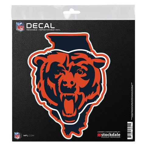 Chicago Bears Decal 6x6 All Surface State Shape Special Order