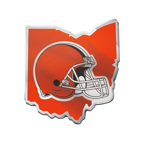 Cleveland Browns Auto Emblem Acrylic State Shape Special Order