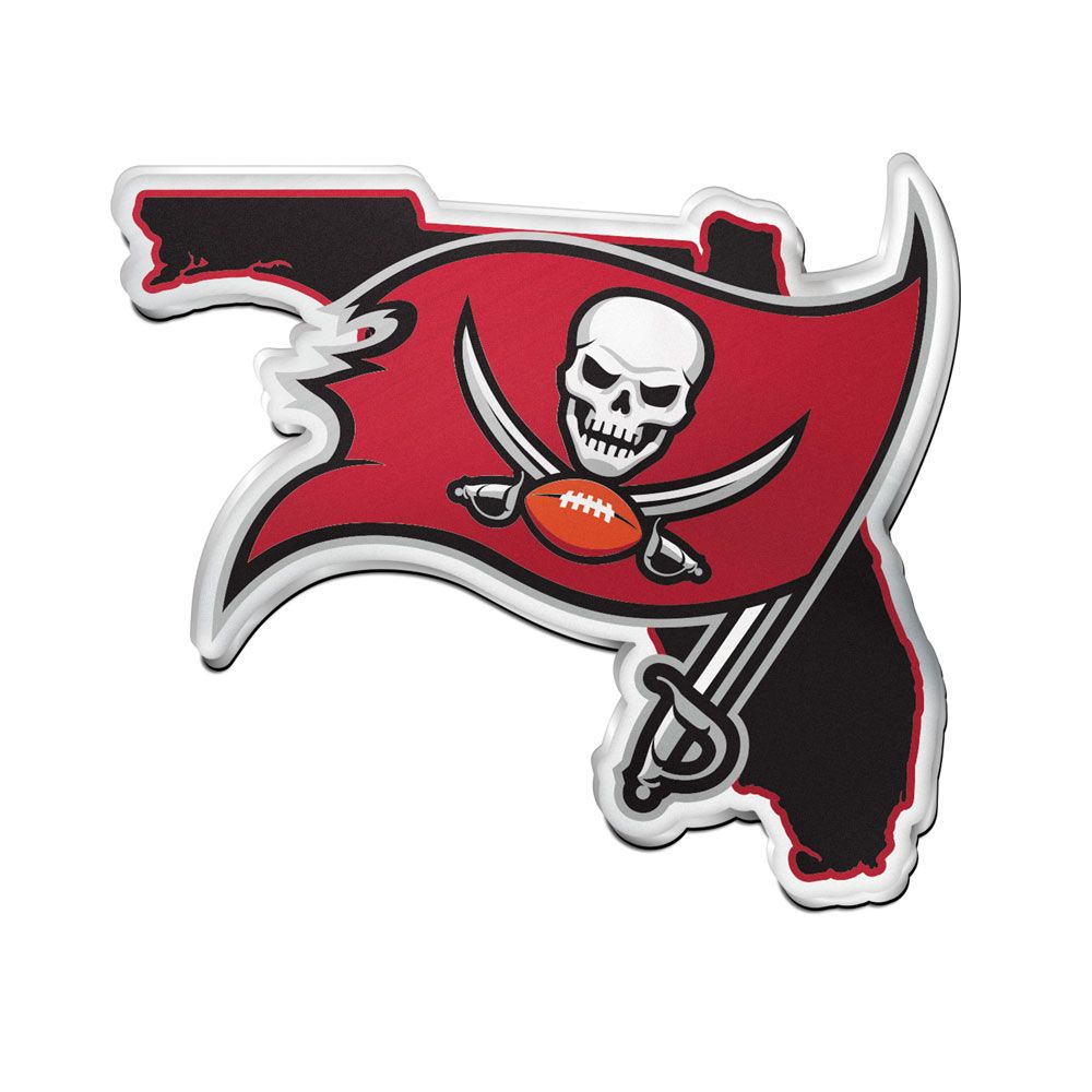 Tampa Bay Buccaneers Auto Emblem Acrylic State Shape Special Order