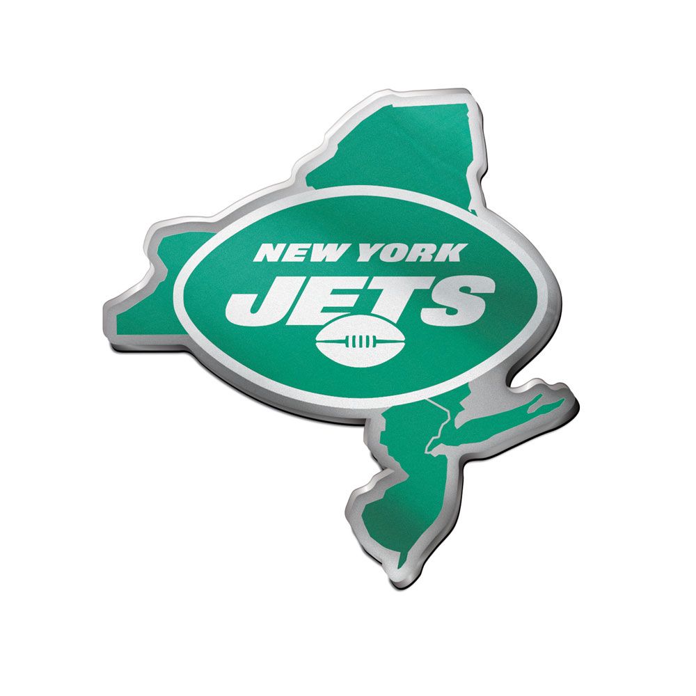New York Jets Auto Emblem Acrylic State Shape Special Order