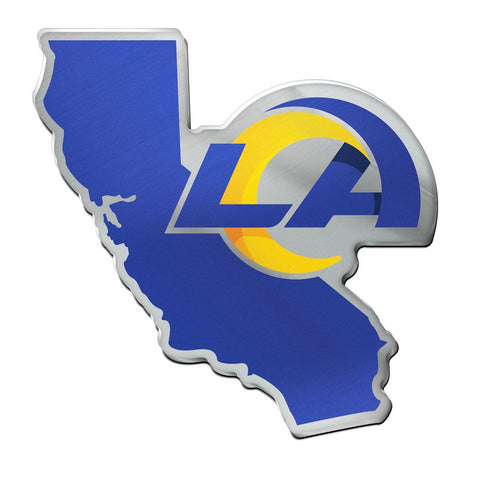 Los Angeles Rams Auto Emblem Acrylic State Shape Special Order