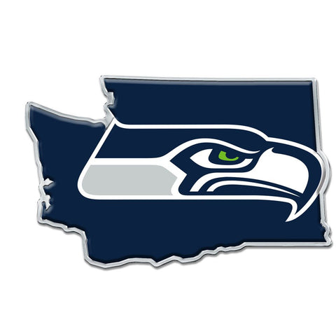 Seattle Seahawks Auto Emblem Acrylic State Shape Special Order