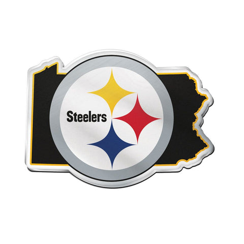 Pittsburgh Steelers Auto Emblem Acrylic State Shape Special Order