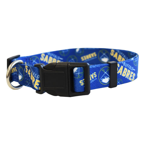Buffalo Sabres Pet Collar Size Special Order
