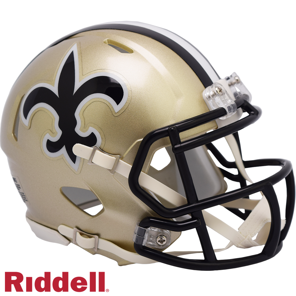 New Orleans Saints Helmet Riddell Replica Mini Speed Style 1976 1999 T/B Periodic Restock