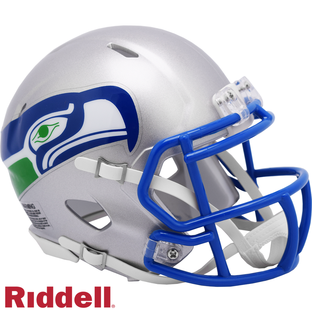 Seattle Seahawks Helmet Riddell Replica Mini Speed Style 1983 2001 T/B Periodic Restock