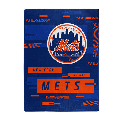 New York Mets Blanket 60x80 Raschel Digitize Design