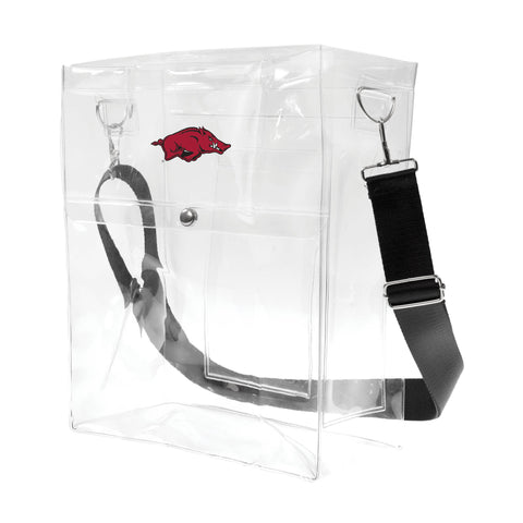 Arkansas Razorbacks Clear Ticket Satchel