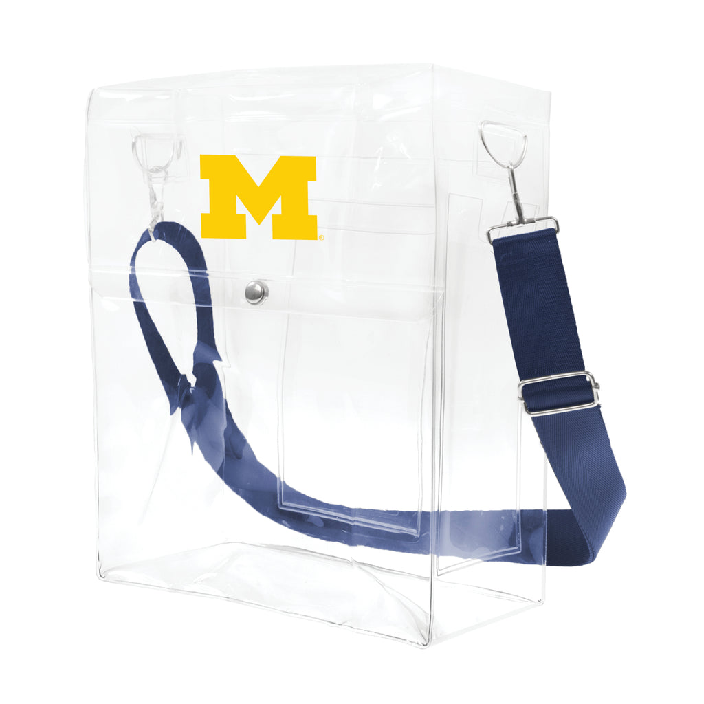 Michigan Wolverines Clear Ticket Satchel