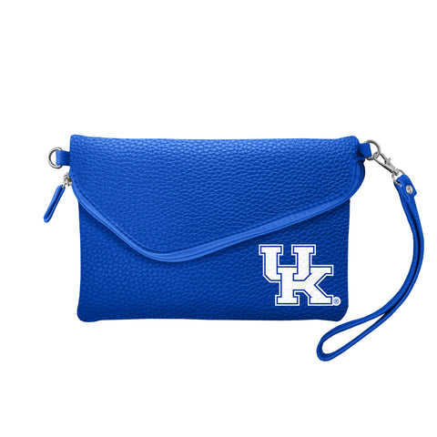 Kentucky Wildcats Fold Over Crossbody Pebble - Royal