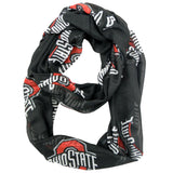 Ohio State Buckeyes Sheer Infinity Scarf